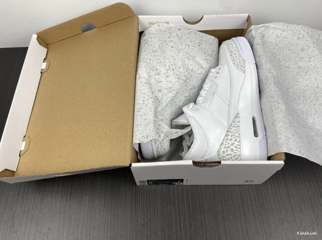 Air Retro 3 952 Jordan White' 'Triple GoodFit PS 429487- 0619